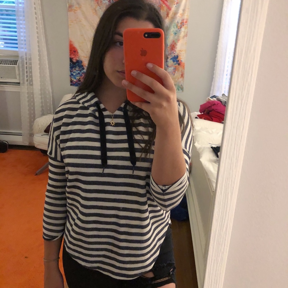 Striped hoodie